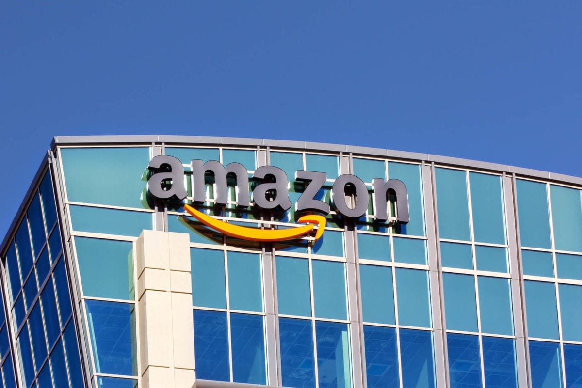 A photo of Amazon's headquarters