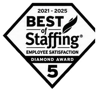 Best of Staffing Employee Satisfaction Diamond Award, 2021–2025